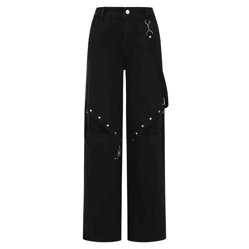 Banned - Cinder Broek rechte pijpen - Zwart